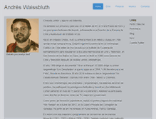 Tablet Screenshot of andreswaissbluth.com